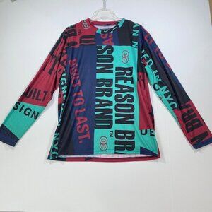 Reason Branded New York Long Sleeve T-Shirt All Over Print Size Large‎